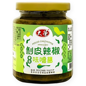 宏大利 剝皮辣椒味噌醬(全素) (240g/罐)