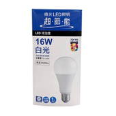 億光 超節能LED球泡燈 16W (白光)