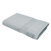 MORINO 石墨烯素色緞條浴巾 (灰)