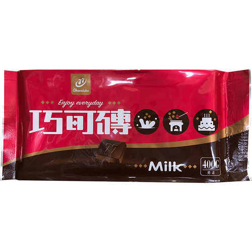 宏亞 77巧克力風味磚(牛奶)(400公克/包)
