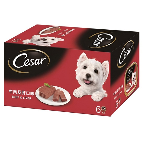 西莎 狗餐盒-牛肉+肝(100g*6盒/組)
