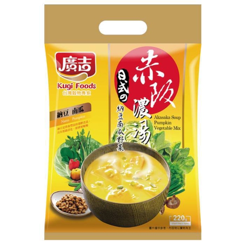 廣吉 赤阪濃湯-納豆南瓜野菜(22gx10包/袋)
