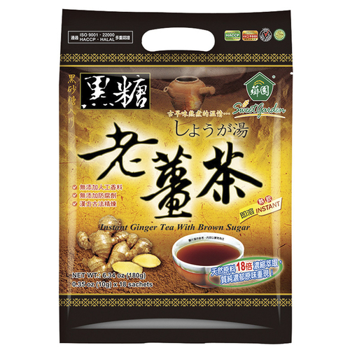 薌園 黑糖老薑茶(10gx18包/袋)