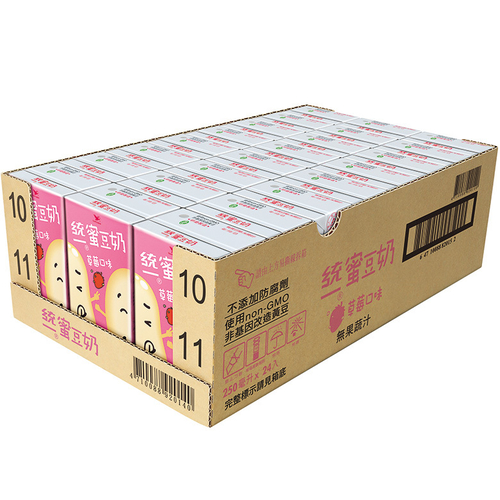 統一 蜜豆奶-草莓(250ml*24包/箱)
