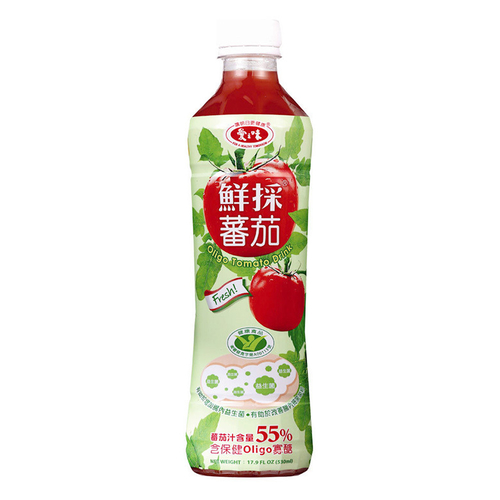 愛之味 鮮採蕃茄-Oligo保健(530毫升x4瓶/組)