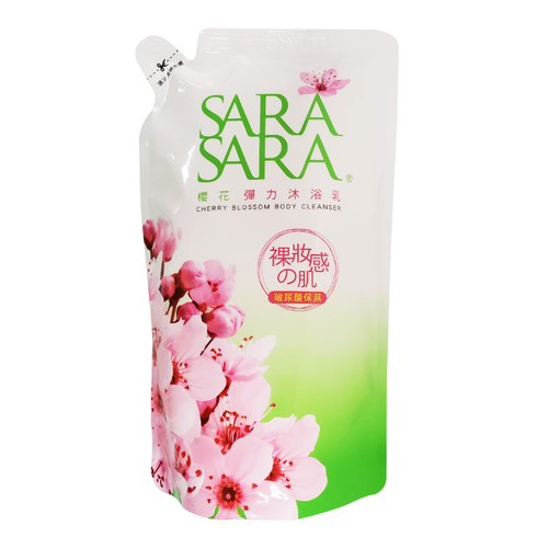 SARA SARA 莎啦莎啦櫻花彈力沐浴乳補充包(800g/包)
