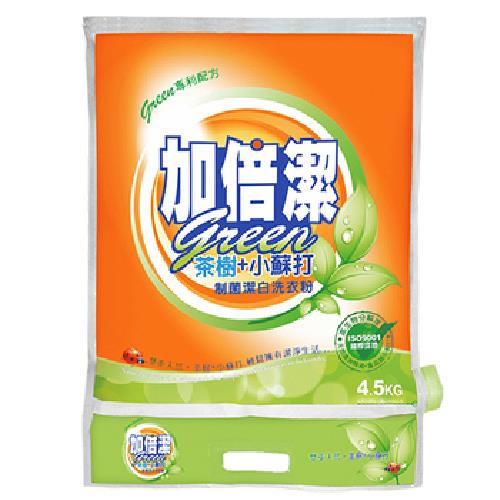 加倍潔 茶樹小蘇打制菌潔白洗衣粉(4.5kg)