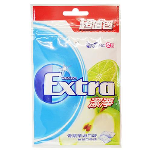 Extra 潔淨口香糖超值包-青蘋萊姆(62g/袋)