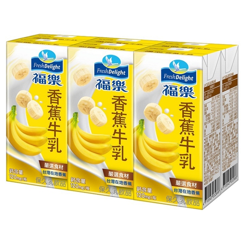 福樂 香蕉牛乳(200ml*6/組)