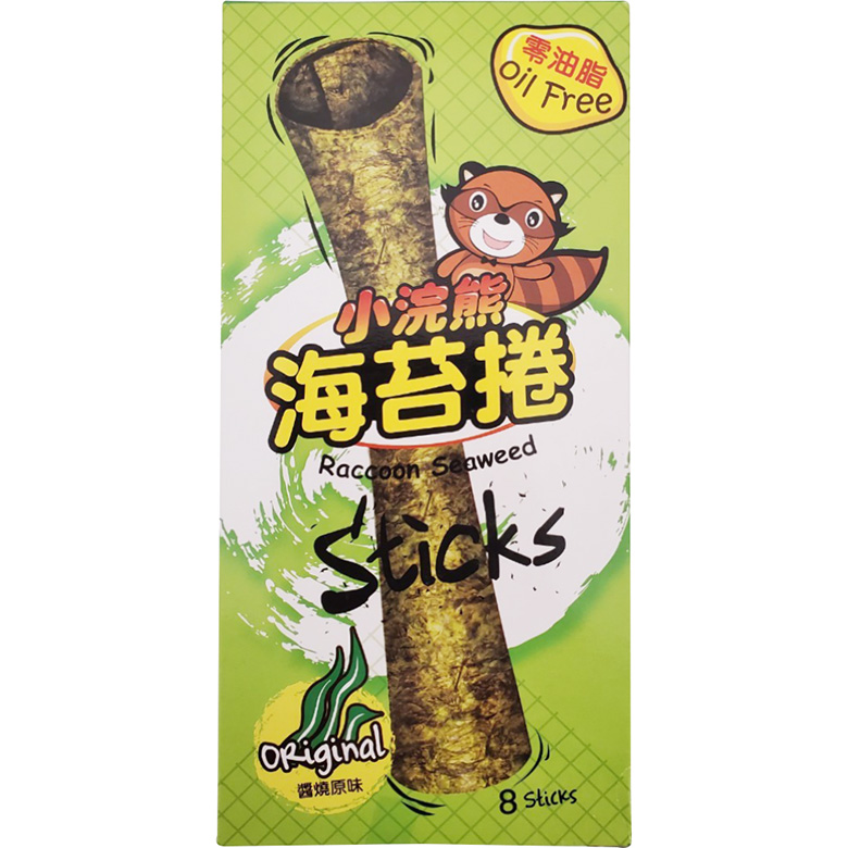 小浣熊 海苔捲-醬燒原味 8支(24g/盒)