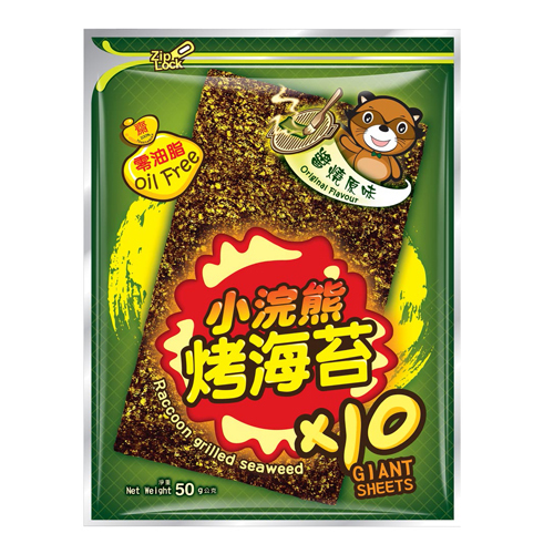 小浣熊 烤海苔(醬燒原味-50g/包)