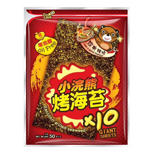 小浣熊 烤海苔(經典辣味-50g/包)