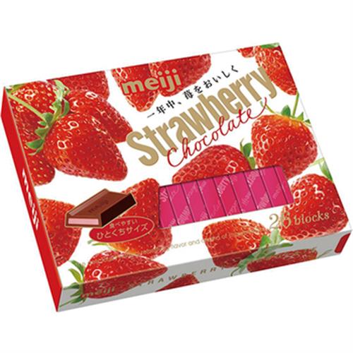 明治 草莓夾餡可可製品(26枚盒裝)(120g/盒)