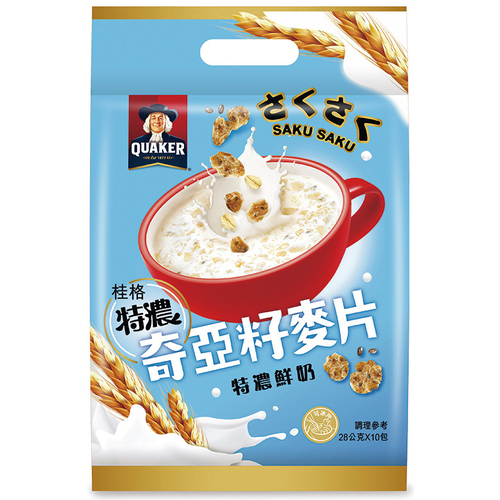 桂格 奇亞籽麥片-特濃鮮奶(28G*10包)