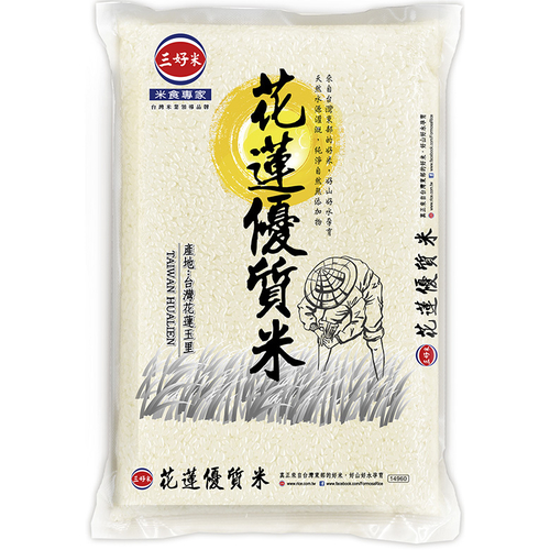 三好 花蓮優質米(2KG/包 CNS二等)