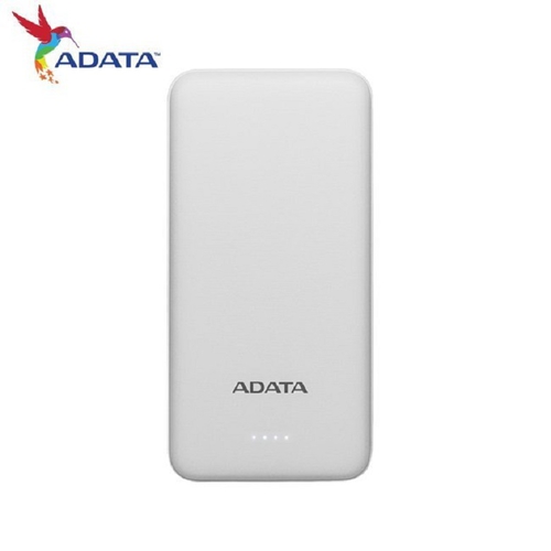 ADATA 可充式鋰聚合物行動電源6500mAh(白色)