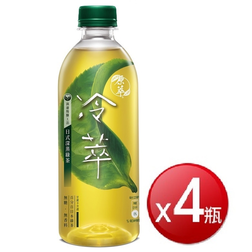 原萃 冷萃日式深蒸綠茶(450mLx4)
