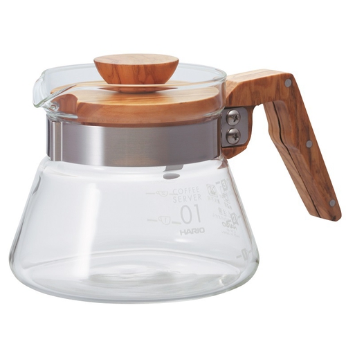 HARIO V60橄欖木舒適咖啡壺(400ml)