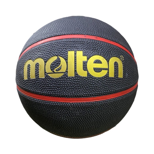 MOLTEN 八片貼橡膠7號籃球(黑色)