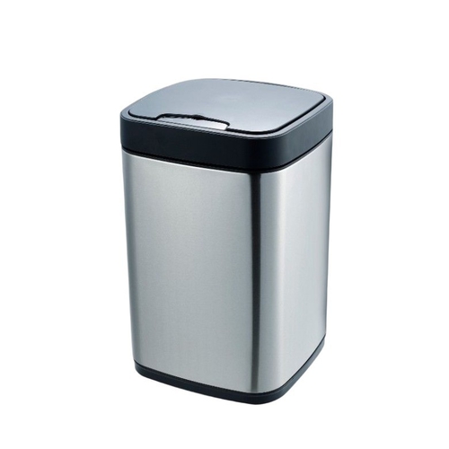 雙充不鏽鋼感應式垃圾桶9L(銀)