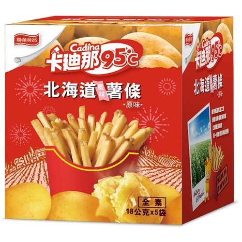 卡迪那 95℃北海道風味薯條-原味(18G*5包)