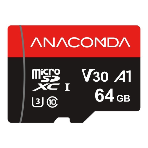 ANACOMDA 巨蟒 Explorer MicroSDXC 記憶卡(64GB/附SD轉接卡)