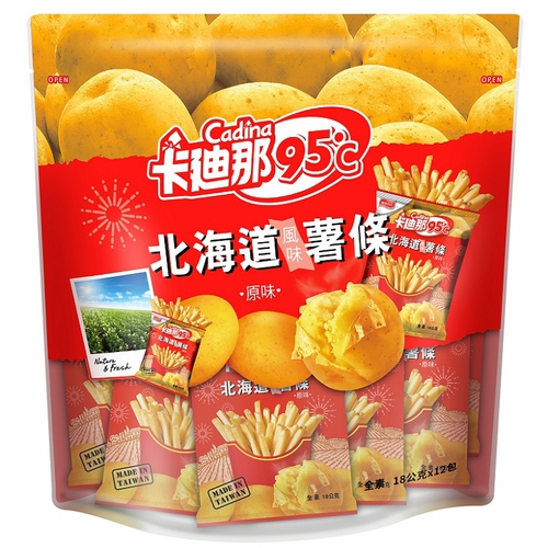 卡迪那 95℃北海道薯條原味量販袋(18G*12包)