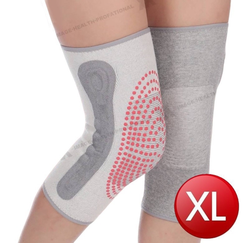 XA高效能石墨烯雙魚鱗彈簧支撐護膝(時尚灰XL)