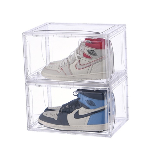 全透明磁吸側開鞋盒(一般款3入)