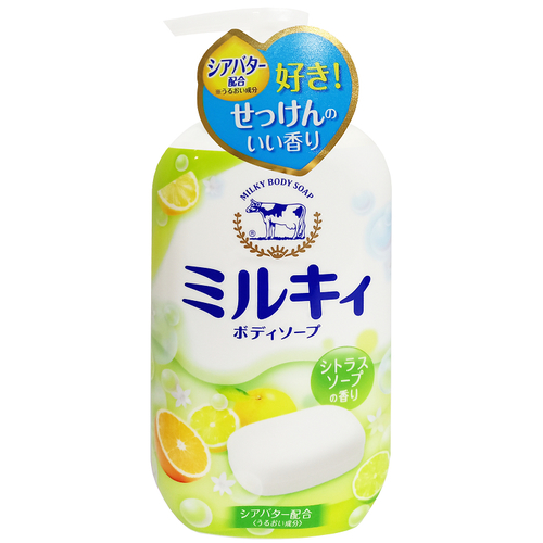牛乳石鹼 精華沐浴乳 550ml/罐(柚子果香)