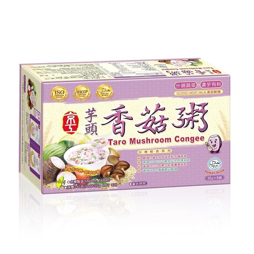京工 芋頭香菇粥(純素)8入(30g*8包/盒)