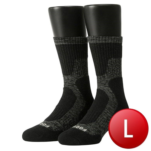 Footer 減壓氣墊運動登山襪-T202(黑L)