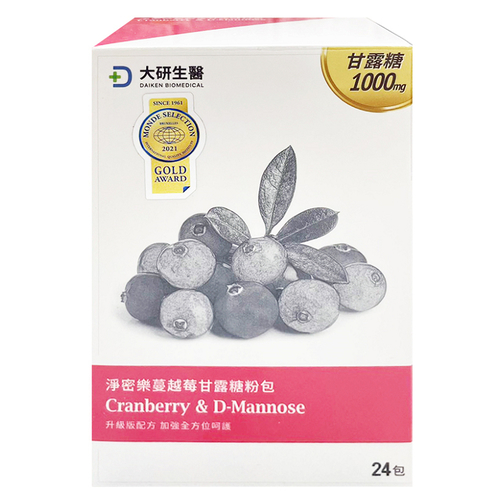 大研生醫 淨密樂蔓越莓甘露糖粉包升級版(24包/盒)