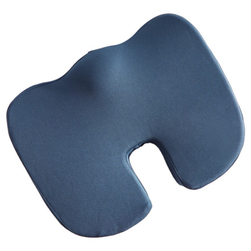 立體記憶棉坐墊-透氣凝膠款(藍色)