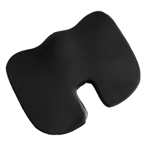 立體記憶棉坐墊-透氣凝膠款(黑色)
