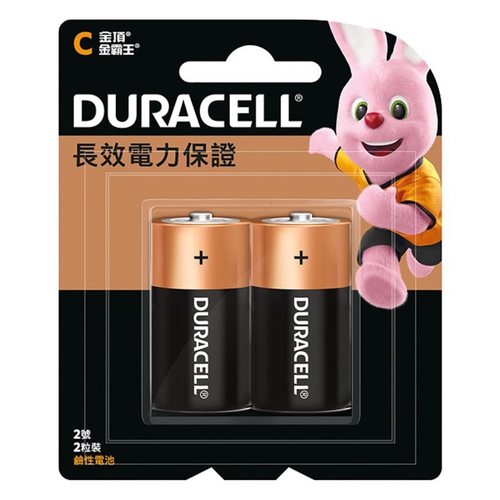 金頂鹼性電池2號電池 C 2入裝(2號C 2粒裝)