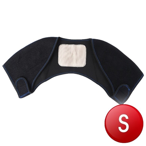 XA竹碳纖維磁石發熱護肩D58-黑(S)