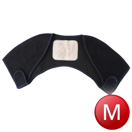 XA竹碳纖維磁石發熱護肩D58-黑(M)