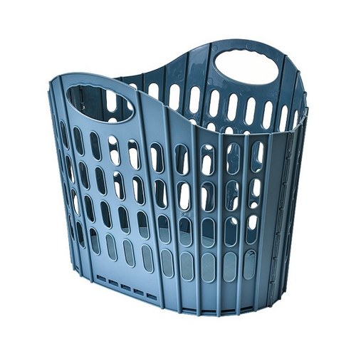 可折疊手提式PP收納洗衣籃(藍色)