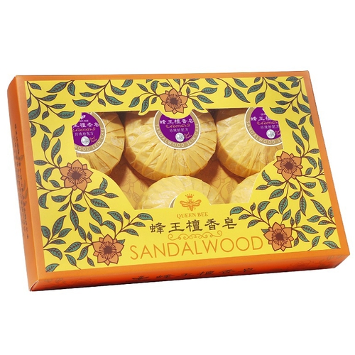 蜂王 珍珠檀香皂6入禮盒(100gx6)