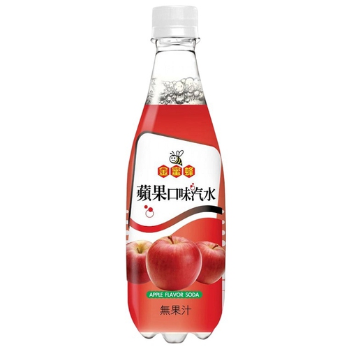 金蜜蜂 蘋果口味汽水(500ml/罐)