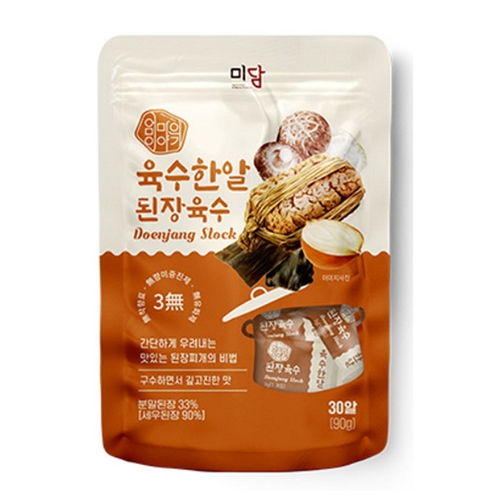 MIDAM 韓國片裝高湯塊 3g*30入/袋(90g)(大醬風味)