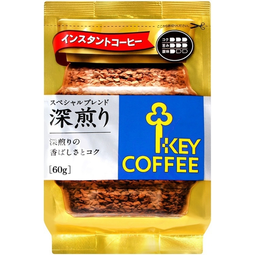 KEY COFFEE 特級深烘焙即溶咖啡袋裝(60g/袋)