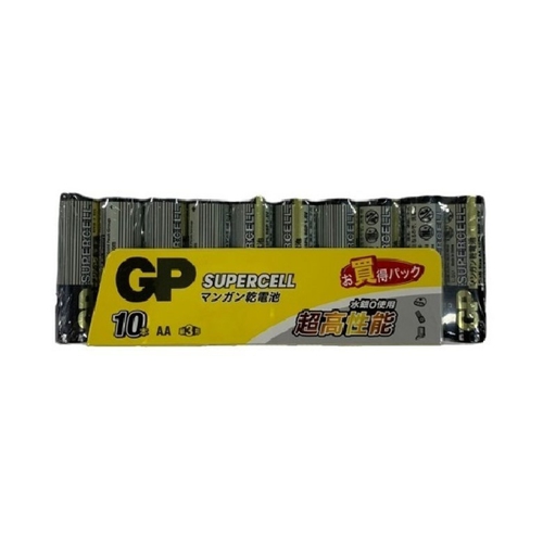 GP 超霸黑色碳鋅電池3號10入(AA 10)