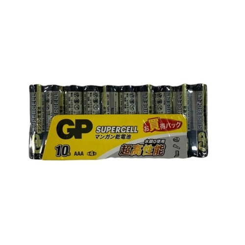GP 超霸黑色碳鋅電池4號10入(AAA 10)