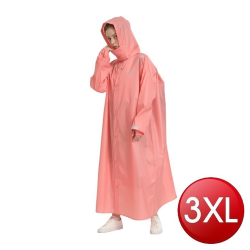 三度空間背包型連身式雨衣-3XL(粉)