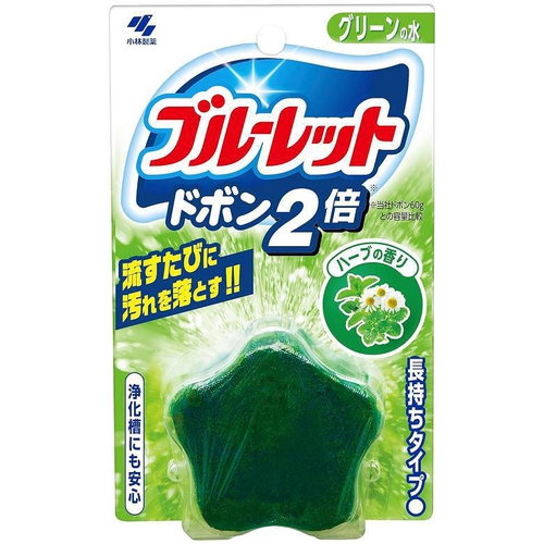 小林製藥 BLUELET馬桶消臭芳香錠-草本香-綠色(120g/顆)