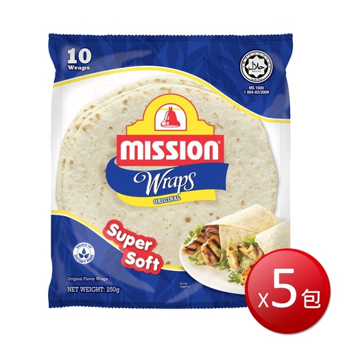 冷凍 Mission 6吋墨西哥薄餅(250g(10片)*5包)