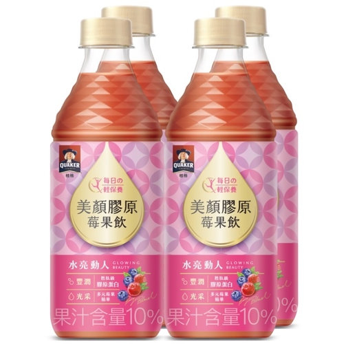 桂格 美顏膠原莓果飲(450ml x 4瓶)